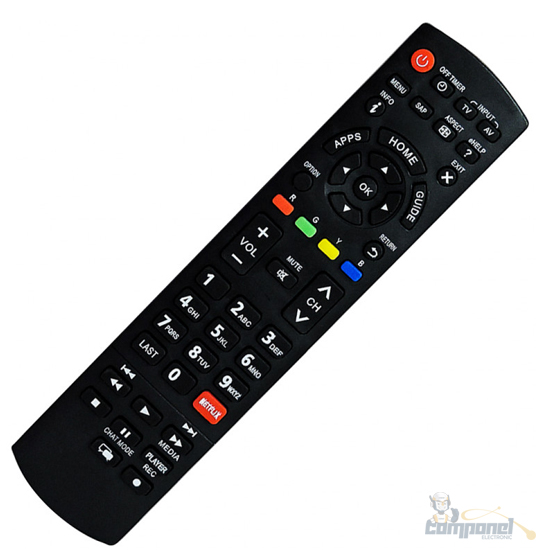 Controle Remoto para Tv Panasonic Lcd Led Smartv co1302 / le7008